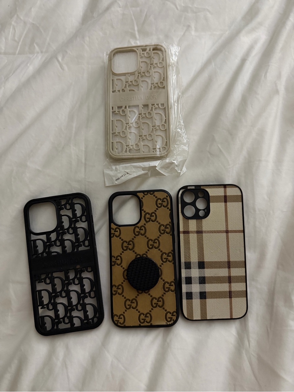 Dior Ivory White Monogram iPhone 12 Pro Max Case